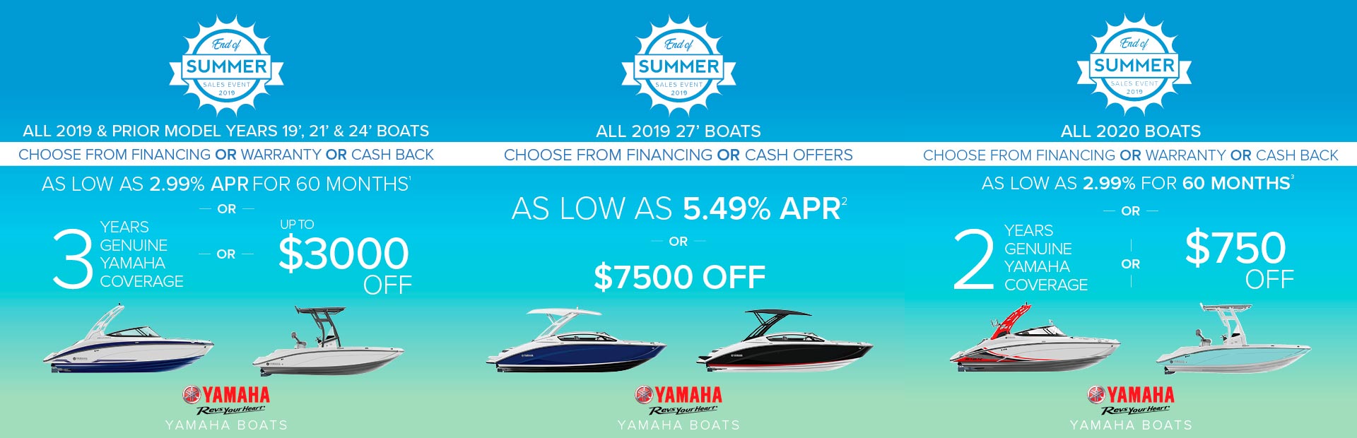 Yamaha: End Of Summer Sales Event